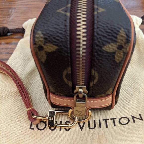 Louis Vuitton Monogram Canvas Trousse Wapity Mini Pouch Wrist Bag Brown - Picture 4 of 4